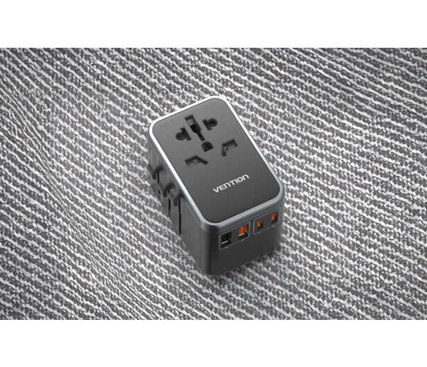 Vention Uniwersalny adapter podróżny 65W GaN 2x USB-A 2x USB-C - 1543464 - zdjęcie 5